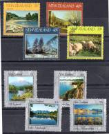 New Zealand 1982, 1983 Scenes - Views 2 Sets Of 4 Used - - Usati