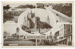 Dunfermline, 1952 Multiview Postcard - Fife