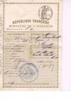 Permis De Chasse De L'Isère   1888 - Non Classés