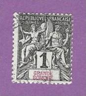 COLONIES FRANCAISES GRANDE COMORE TIMBRE N° 1  OBLITERE - Andere & Zonder Classificatie