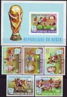 NIGER - WORLD CUP 1978 ARGENTINA - SET + BL  IMPERF - WINNERS - FOOTBALL  - **MNH - 1978 - 1978 – Argentine