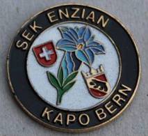 SEK ENZIAN KAPO BERNE - POLICE DE BERNE - FLEUR    -   (VERT) - Police