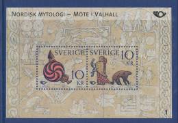 Sweden 2004 Facit # 2421-2422 BL 16 Cyl 1.  Meeting In Valhall, MNH (**) - Nuevos