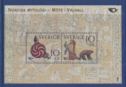 Sweden 2004 Facit # 2421-2422 BL 16 Cyl 1.  Meeting In Valhall, MNH (**) - Ungebraucht