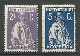 Portugal #211/12 Ceres Mint Hinged - L2457 - Neufs