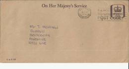 INGLATERRA ENTERO POSTAL OHMS OFFICIAL PAID TAX VAT OFFICE GREENOCK 1978 - Officials