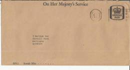 INGLATERRA ENTERO POSTAL OHMS OFFICIAL PAID SCOTTISH OFFICE MAT HOTEL - Officials