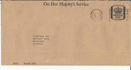 INGLATERRA ENTERO POSTAL OHMS OFFICIAL PAID SCOTTISH OFFICE MAT HOTEL - Service