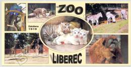 Liberec (Rép. Tchèque) - Zoo Fondé En 1919 (Dim. 21cm X 10,5cm) (JS) - Czech Republic
