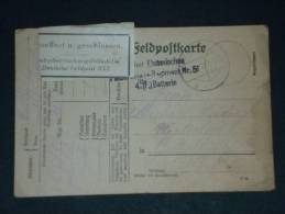 (2792-45) Feldpost Brief 2 Ober Elsass Feldartillerie Regt 51 WWI - Armee - Army -militaria - Sonstige & Ohne Zuordnung