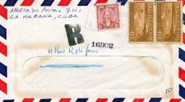 Cuba 1963, R-Brief, Sehr Schöne 3 Fach Frankierung Auf Brief - Covers & Documents