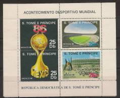 SAO TOME AND PRINCIPE 1986  World Cup Football - 1986 – Mexico