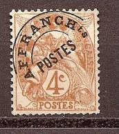 4c Blanc Préoblitéré N° 40a Type II - 1900-29 Blanc