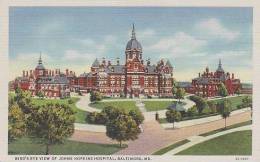 Maryland Baltimore Birds Eye View Of Johns Hopkins Hospital - Baltimore