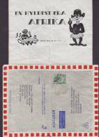 Denmark EXTREMELY SCARCE Special Aerogram Aerogramme EN HYLDEST FRA AFRIKA !! Luftpost Cover Brief CHARLOTTENLUND - Luftpost