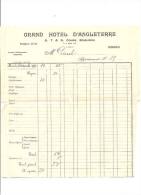 ROUEN GRAND HOTEL D´ANGLETERRE COURS BOIELDIEU -1934 - Sports & Tourisme