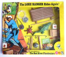 LONE RANGER - THE RED RIVER FLOODWATERS - MARX TOY En Blister - Other & Unclassified
