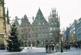 UNIVERSITÂTSSTADT MÛNSTER - Lambertikirchplatz Mit Eingang Zur Salztrasse - Animation En Hiver - 2 Scans - Muenster