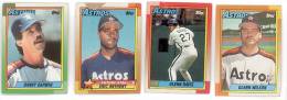 4 BASEBALL ASTROS TOPPS 1989 - Konvolute