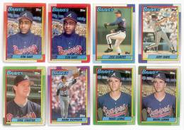 8 BASEBALL BRAVES TOPPS 1989 - Verzamelingen