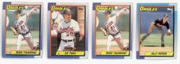 4 BASEBALL ORIOLES TOPPS 1989 - Verzamelingen