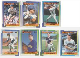 7 BASEBALL MARINERS TOPPS 1989 - Verzamelingen