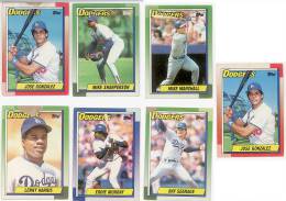 7 BASEBALL DODGERS TOPPS 1989 - Verzamelingen