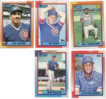 5 BASEBALL CUBS TOPPS 1989 - Lots