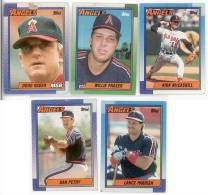 5 BASEBALL ANGELS TOPPS 1989 - Lotti