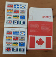 CANADA DAY 1979 FLAGS 2 Sheet Of 12 Mint NH Scott # 821-832 Provincial Flags In Folder - Blokken & Velletjes