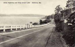 Maryland Oakland State Highway & Deep Creek Lake Albertype - Andere & Zonder Classificatie