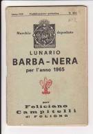 Lunario - BARBA-NERA 1965 - Numero 201 - Tamaño Pequeño : 1961-70