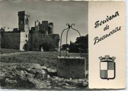 CPSM 30 SOUVENIR DE BEAUCAIRE CHATEAU DIT DE MONTMORENCY   Grand Format - Beaucaire