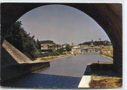 CPSM 30 BEAUCAIRE LE CANAL AU FOND LE CHATEAU 1968   Grand Format - Beaucaire