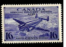 CANADA  1942 16c WAR EFFORT SPECIAL DELIVERY SG S13 MOUNTED MINT Cat £6 - Eilbriefmarken