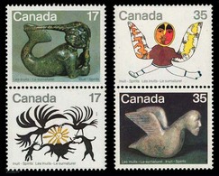Canada (Scott No. 867a-869a - Inuits) [**] Série De 4 / Set Of 4 - Indiani D'America