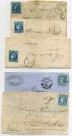 FRANCE - N° 45 OU 46 SUR 3 LETTRES & 2 DEVANTS - B/TB - 1870 Uitgave Van Bordeaux