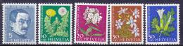ZWITSERLAND - Michel - 1960 - Nr 722/26 - MNH** - Unused Stamps