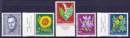 ZWITSERLAND - Michel - 1961 - Nr 742/46 - MNH** - Unused Stamps