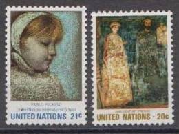 UN-New York 1981- Art. Painting Fresco - Mi.369-370 - MNH (**) - Neufs