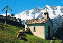 TRIFTALP Im SAASTAL - Alphubel 4206 M, Täschhorn 4490 M, Dom 4545 M, Sûdlenz 4294 M, Nadelhorn 4327 M - 2 Scans - Täsch