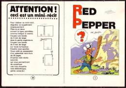 "RED PEPPER" De DELABIE - Mini-récit Non Monté - Supplément à Spirou N° 2343. - Spirou Magazine