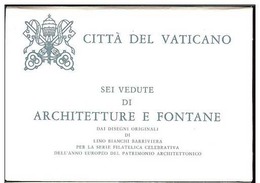 1975 - VATICAN  - FONTANE DEL VATICANO - 6 CARTOLINE - Entiers Postaux