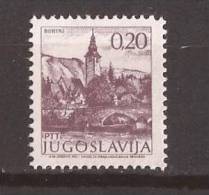 1972 X  1493 IIC  13 1-4 - 12 1-2  JUGOSLAVIJA SLOVENIJA BOHINJ ORDINARIA TURISMO OFSET MNH - Unused Stamps
