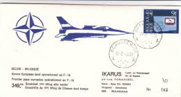 Beauvechain 1981 - F 16 - Armée De L'air - Punktstempel