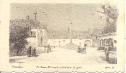SOUCHEZ La Route Nationale Et La Croix De Grés Série 1914/15  Illustrateur MAYEUR - Autres & Non Classés