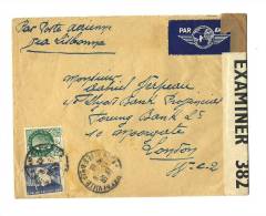 06 – Alpes Mmes  « NICE »LSE – Tarif PA  « GDE-BRETAGNE » à 6F. - 1927-1959 Storia Postale