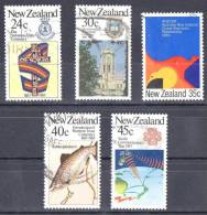New Zealand 1983 Commemorations Set Of 5 Used - Oblitérés