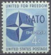 1959 USA 10th Anniversary NATO  Sc 1127 / Mi 750 MNH / Neuf Sans Charniere / Postfrisch - OTAN