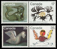 Canada (Scott No. 867a-869a - Inuits) [**] Série De 4 / Set Of 4 - Indiens D'Amérique